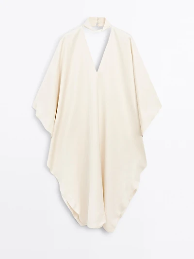 Long satin tunic dress - STUDIO