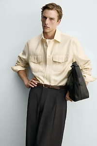 FLOWY POCKET SHIRT