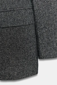 HERRINGBONE WOOL BLAZER