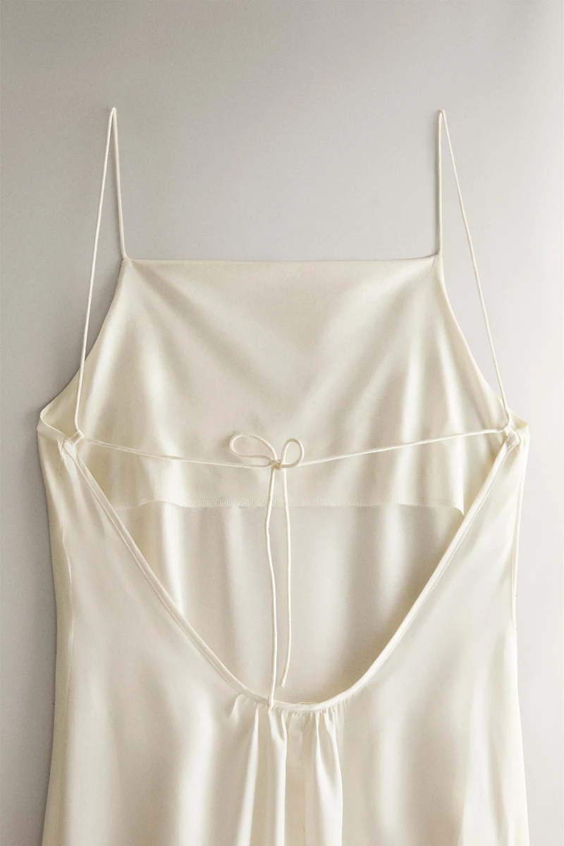 CHEMISE DE NUIT LONGUE SATIN