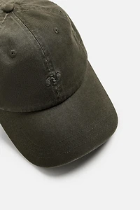 WASHED EMBROIDERED CAP