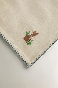 EMBROIDERED EASTER NAPKIN SET (PACK OF 4)