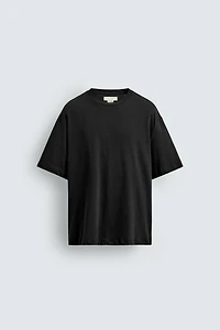 RELAXED FIT COTTON - LINEN T-SHIRT
