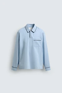 CHEMISE POLO PYJAMA JACQUARD