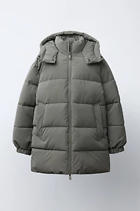 MANTEAU LONG À ÉTIQUETTE GOMMÉE