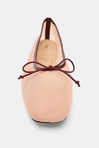 MESH BOW BALLET FLATS