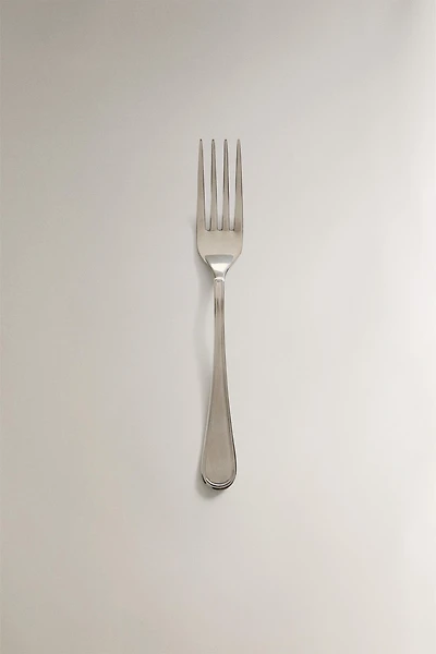 SHINY STEEL SERVING FORK
