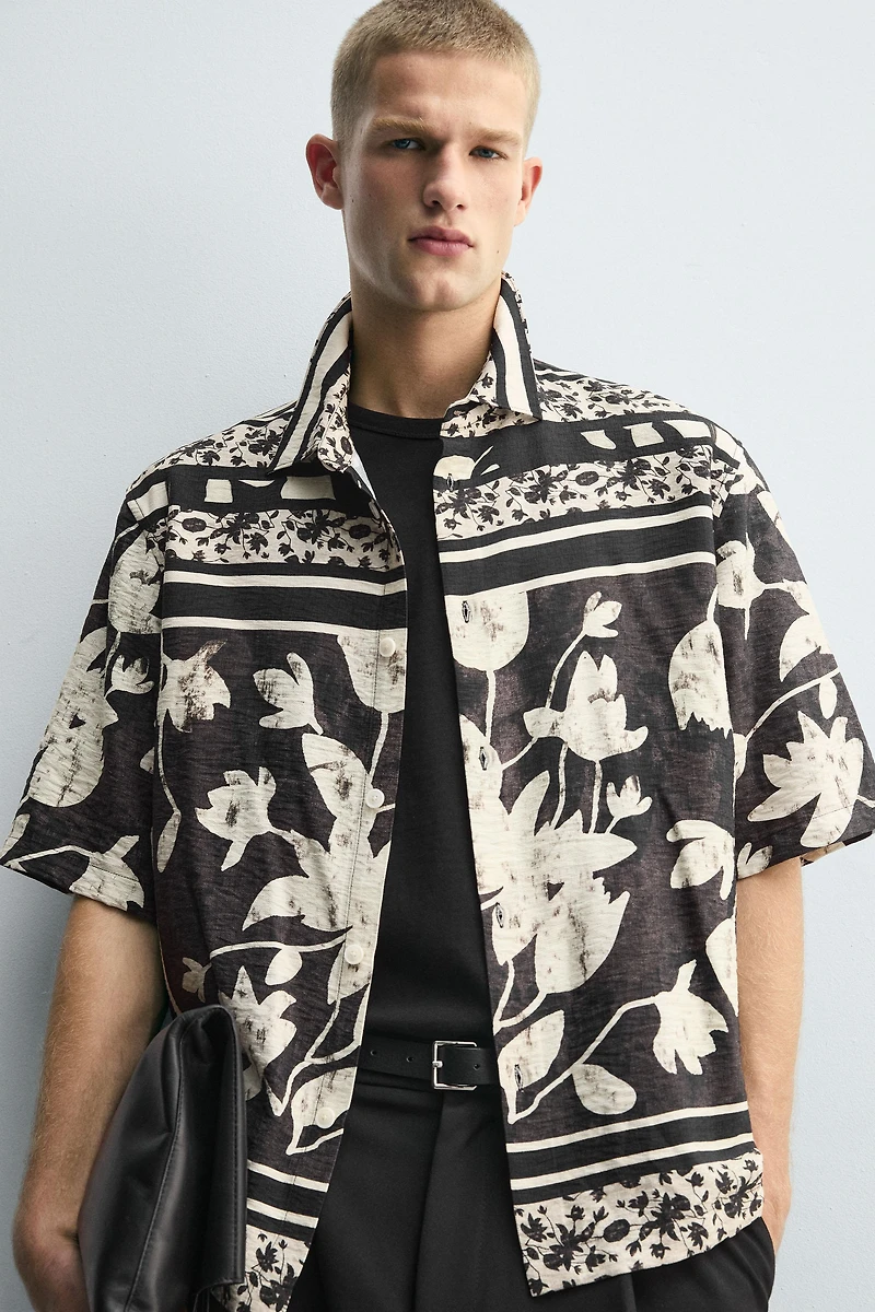 LEAF PRINT SHIRT