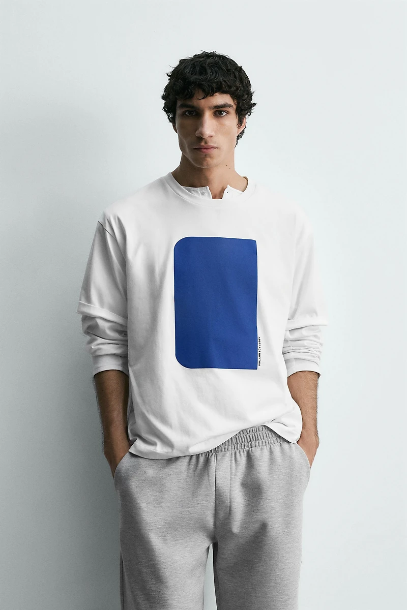 GEOMETRIC PRINT T-SHIRT