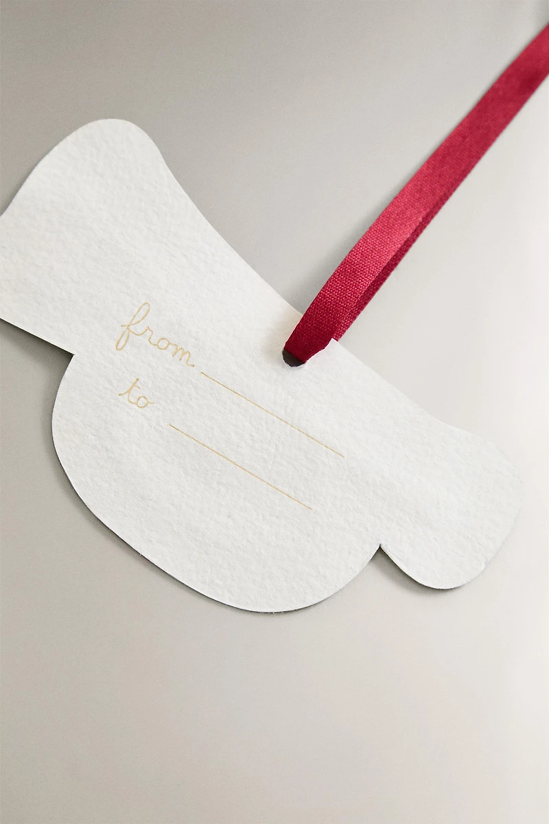 LOT ÉTIQUETTES CADEAUX FORMES DE NOËL (LOT DE 8)