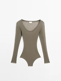 Body semi-transparent 100 % laine - STUDIO