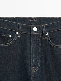 Jean straight taille haute