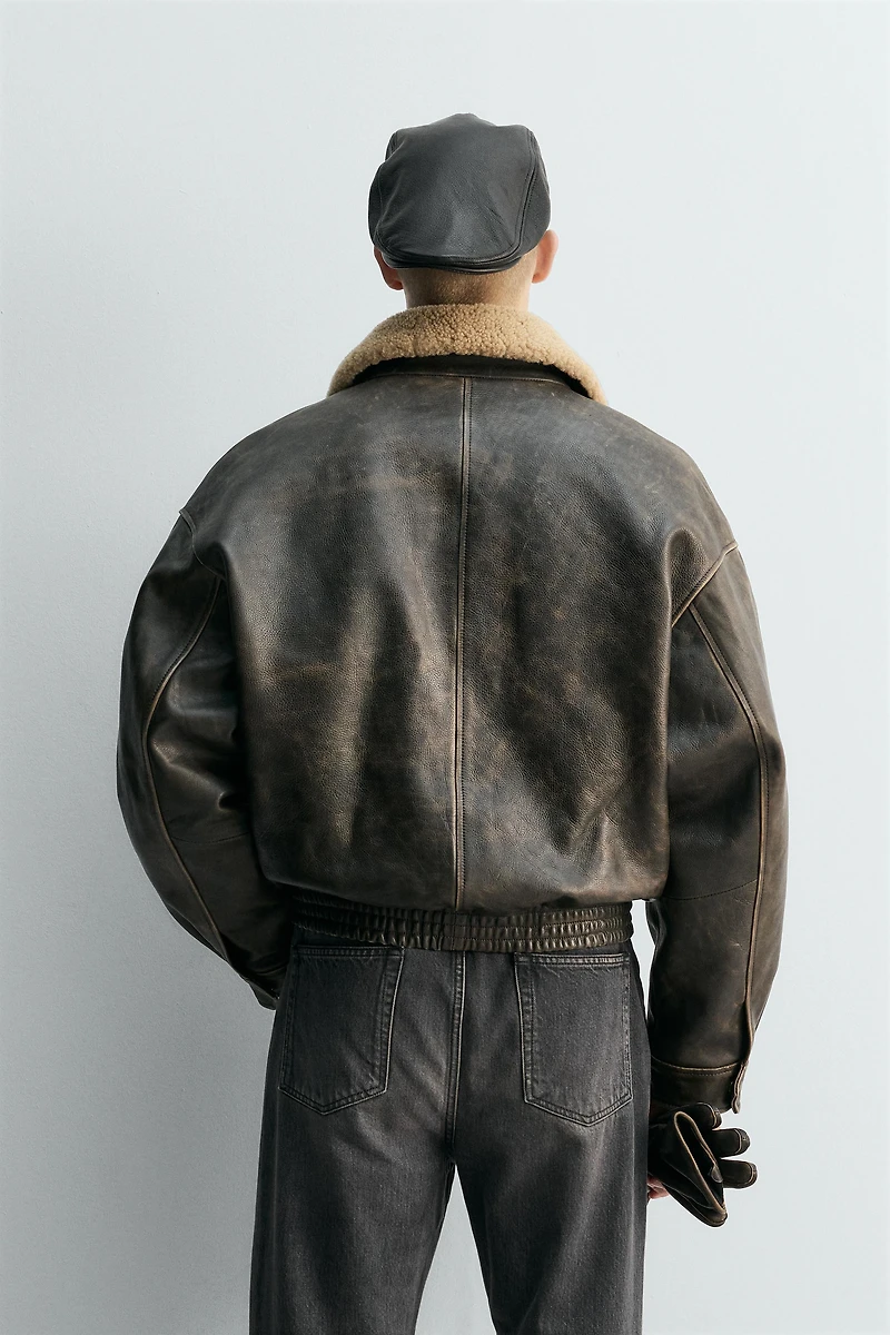 LIMITED EDITION MATCHING COLLAR LEATHER JACKET