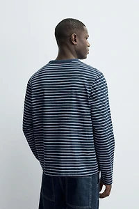 STRIPED JACQUARD T-SHIRT