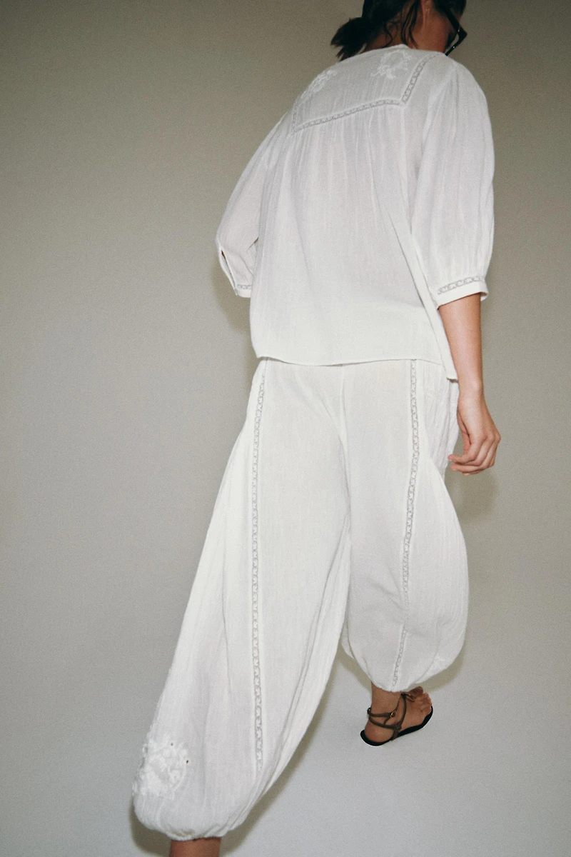 PANTALON BOUFFANT DENTELLE ZW COLLECTION
