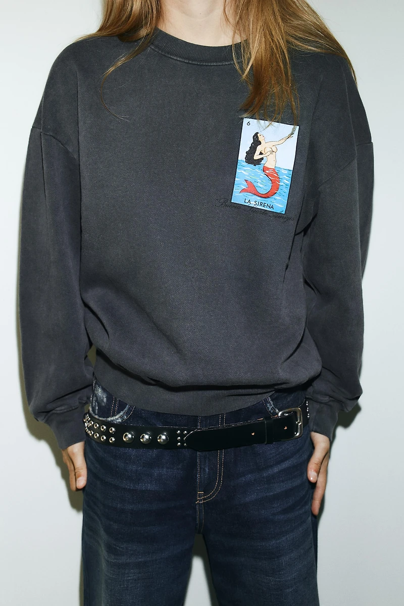 DON CLEMENTE® WASHED EFFECT SWEATSHIRT