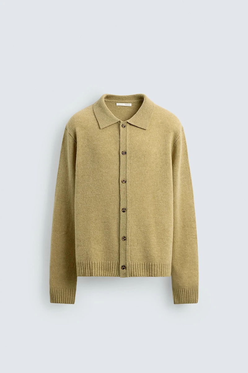 100% WOOL CARDIGAN