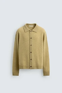 100% WOOL CARDIGAN