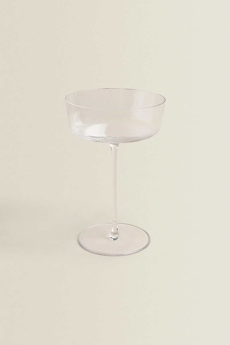 COUPE À CAVA VERRE SOUFFLÉ CRISTALLIN