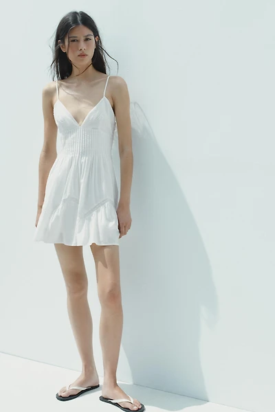 EMBROIDERED SHORT DRESS