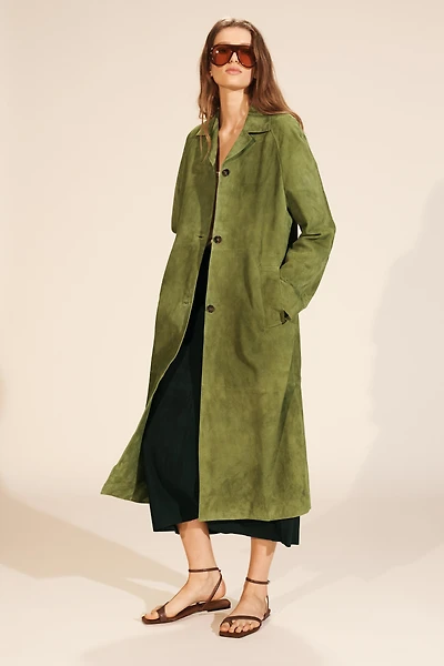 100% SUEDE LONG COAT LIMITED EDITION