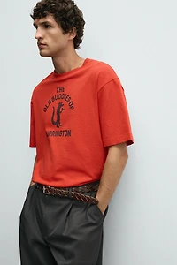 CONTRAST PRINT T-SHIRT