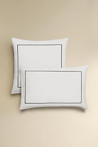 SATEEN PILLOWCASE WITH TRIM