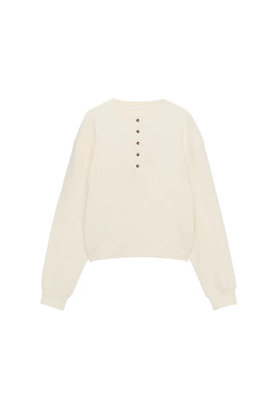 COTTON WAFFLE JUMPER
