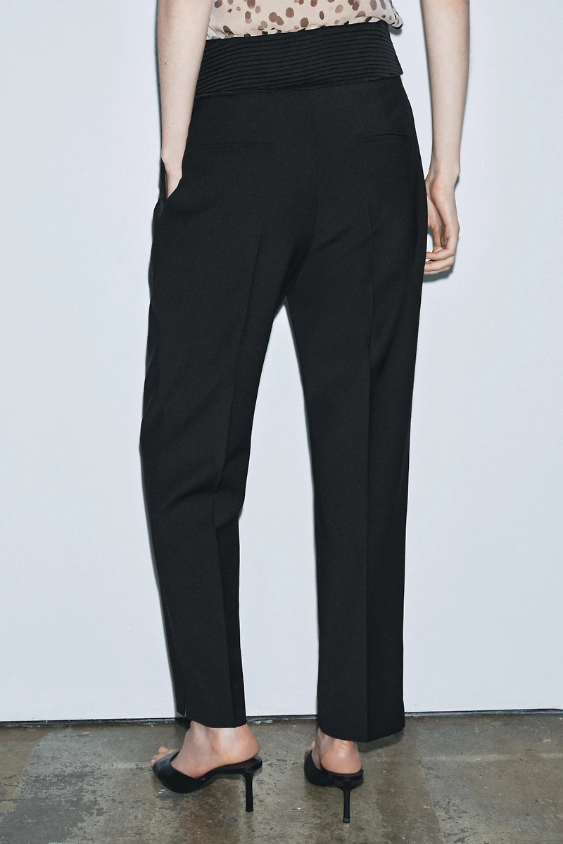 ZW COLLECTION LIMITED EDITION TIE WAISTBAND PANTS