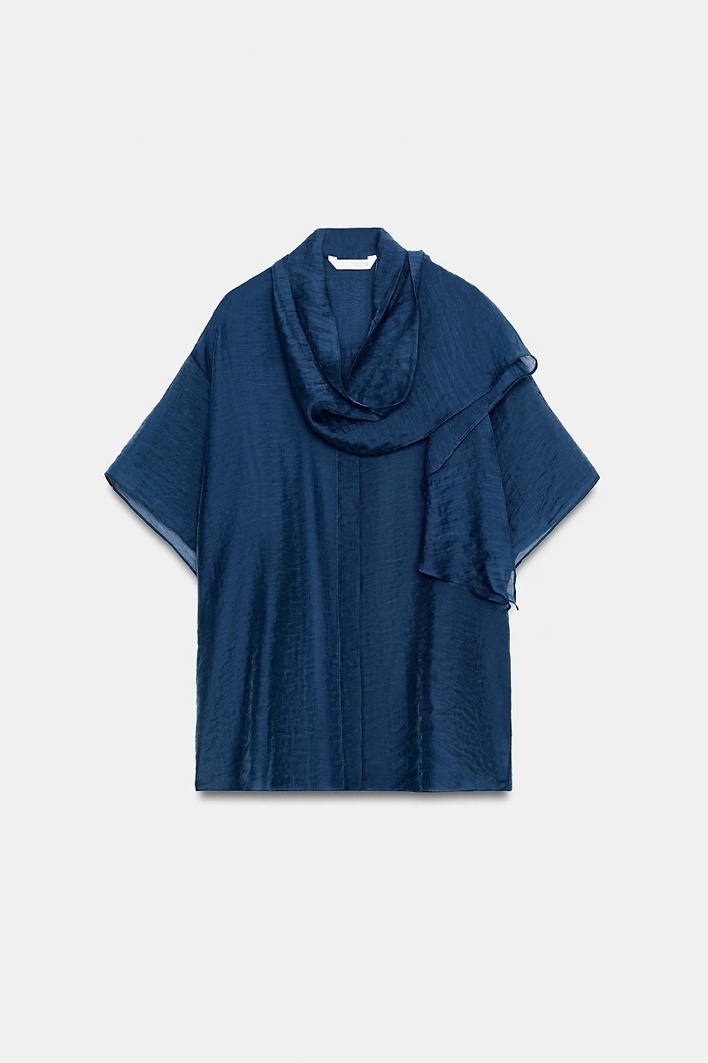 ZW COLLECTION SCARF SHIRT