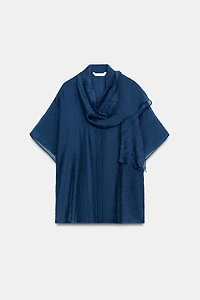 ZW COLLECTION SCARF SHIRT