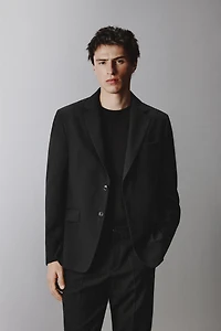 WOOL BLEND SUIT BLAZER