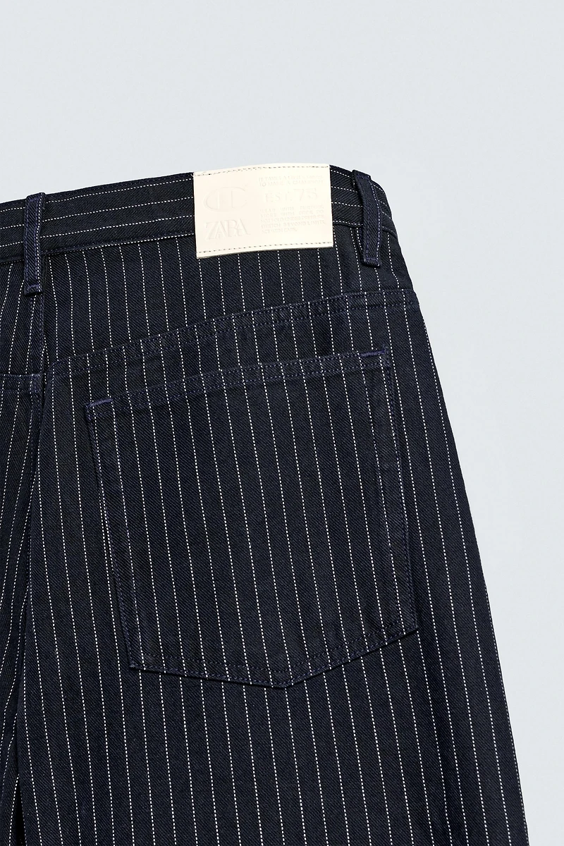 CHAMPION ® X ZARA STRIPED BAGGY FIT JEANS