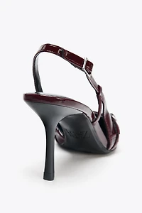 BUCKLED STRAP HEELED SHOES