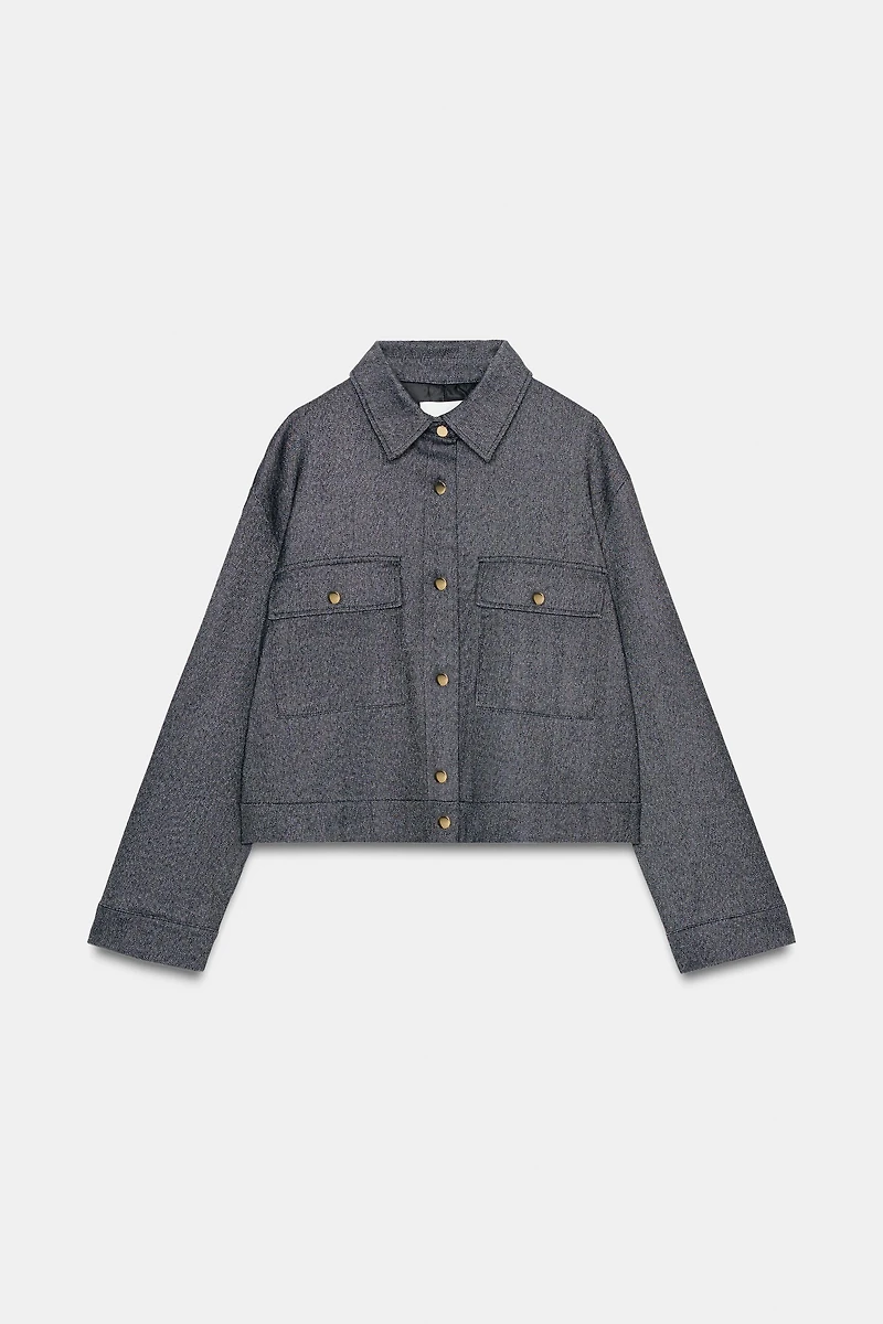 HERRINGBONE POCKET JACKET
