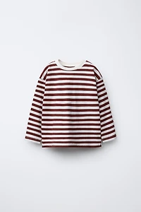 STRIPED PRINT T-SHIRT
