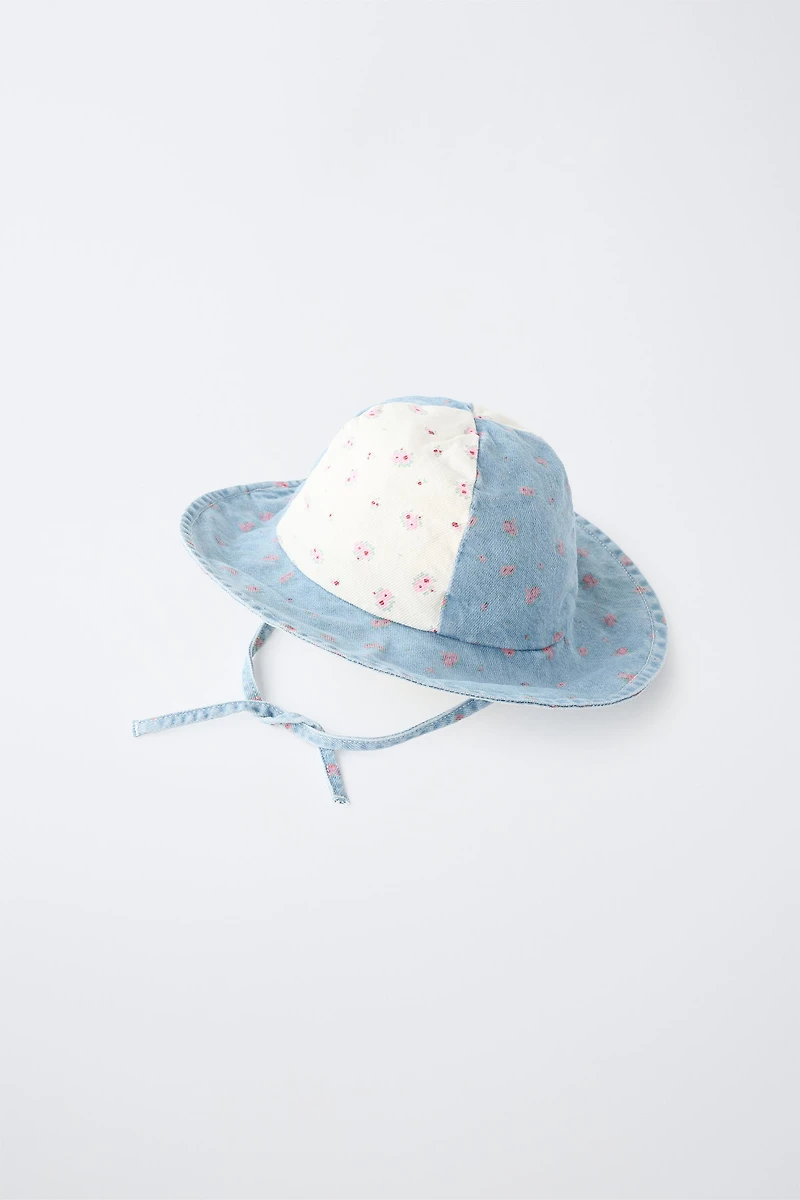 FLORAL PATCHWORK BUCKET HAT