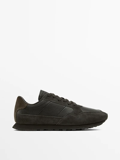 Soft nappa leather trainers