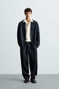 RELAXED FIT DENIM BLAZER