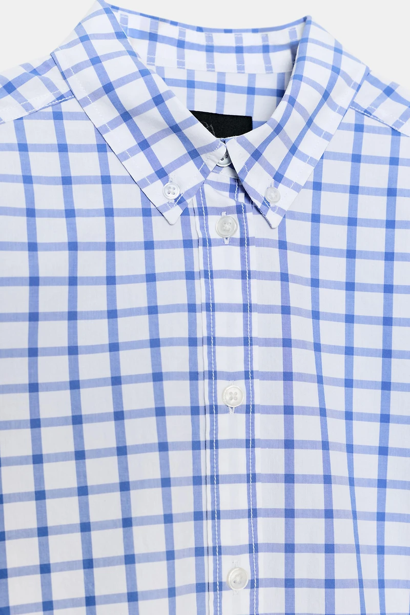 PLAID POPLIN SHIRT