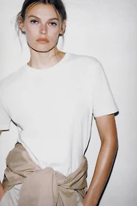 T-SHIRT EN COTON MERCERISÉ
