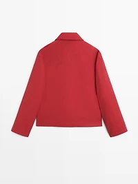 Veste courte matelassée avec poches