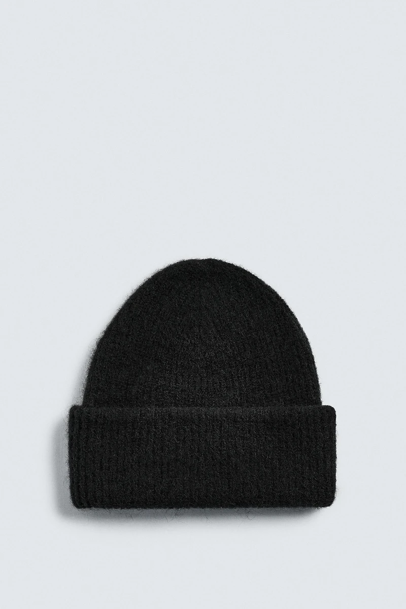 BRUSHED KNIT HAT