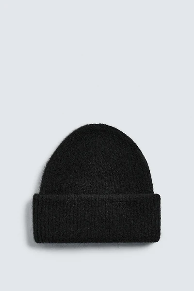 BRUSHED KNIT HAT