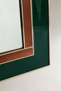 MIROIR MURAL BOIS RÉSINE X COLLAGERIE