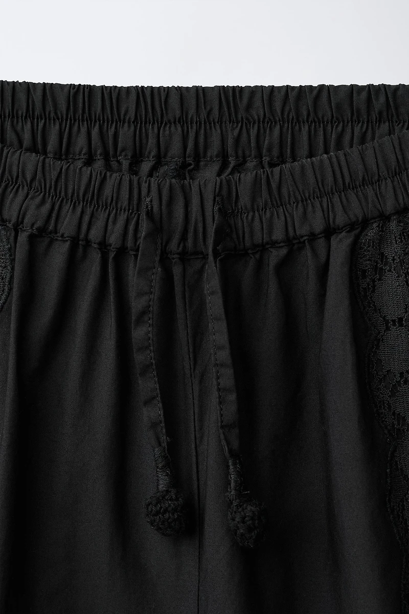 EMBROIDERED LACE BLOOMERS
