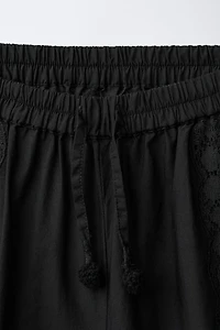 EMBROIDERED LACE BLOOMERS