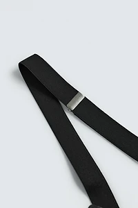 LEATHER APPLIQUÉ SUSPENDERS
