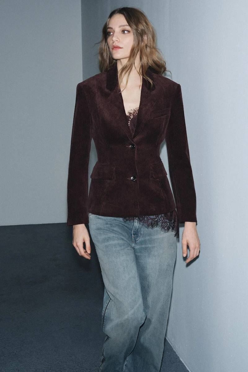 CORDUROY BLAZER ZW COLLECTION