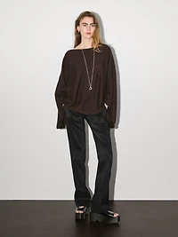 100% cashmere short knit cape